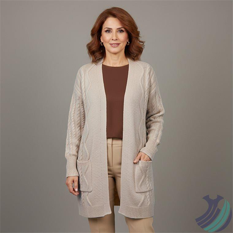 کاردیگان زنانه رویه بافت زنانه ژاکت زنانه اسمارا لباس ارجینال لباس زمستانی لباس آلمانی ژاکت کش‌باف پشمی